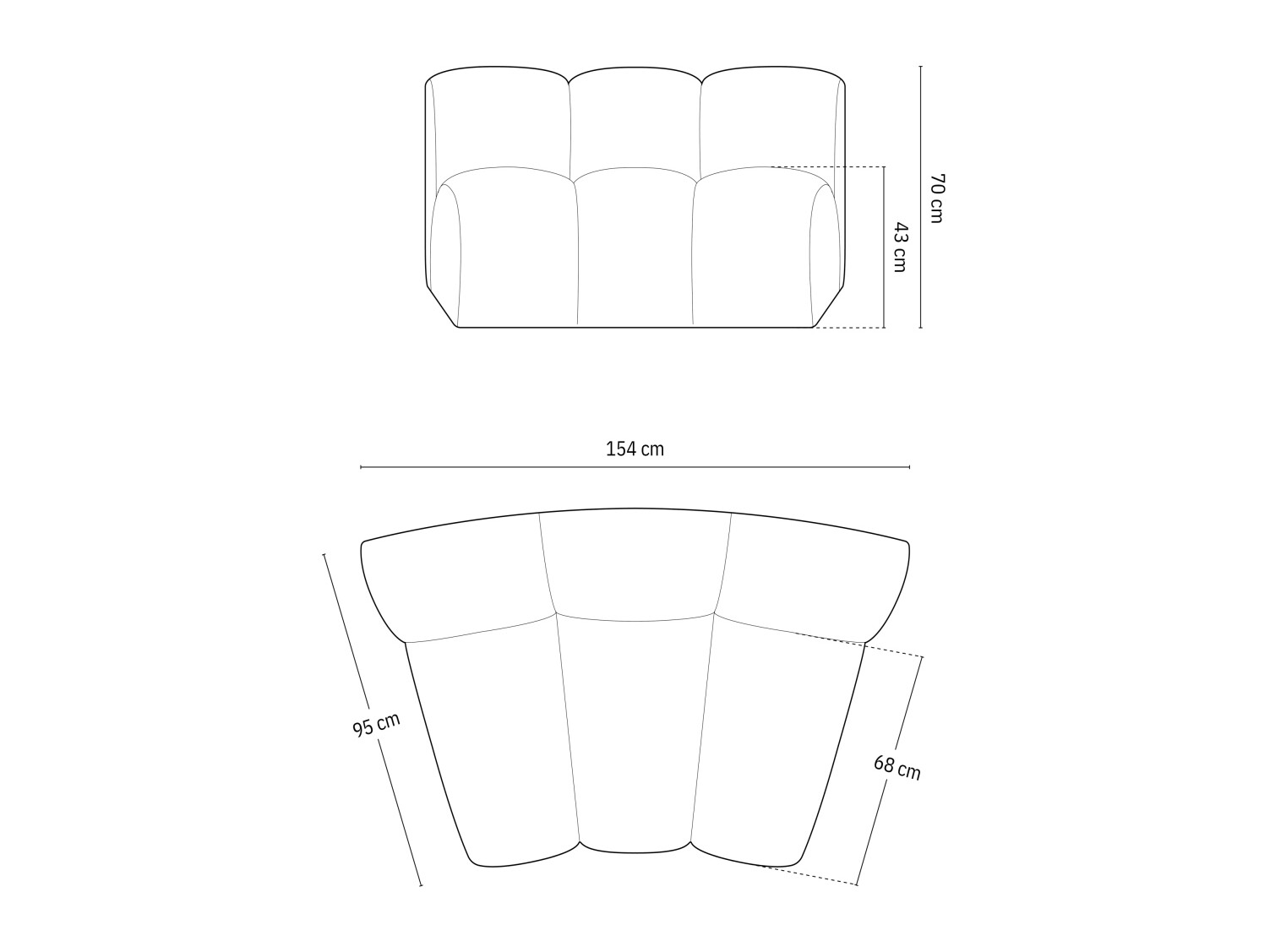 Modulaarinen istuinyksikkö Cirleve 114 (Salvador 01)