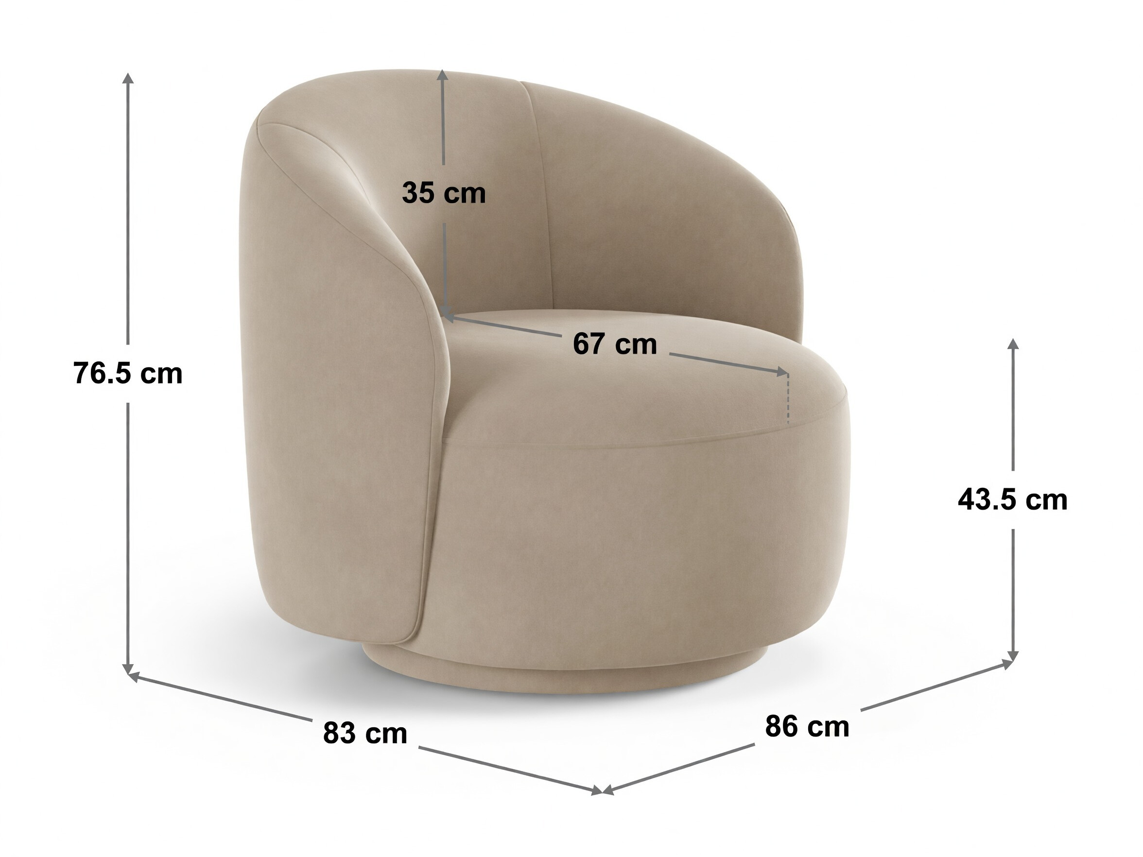 Nojatuoli Beckley 355 (Coral 15)