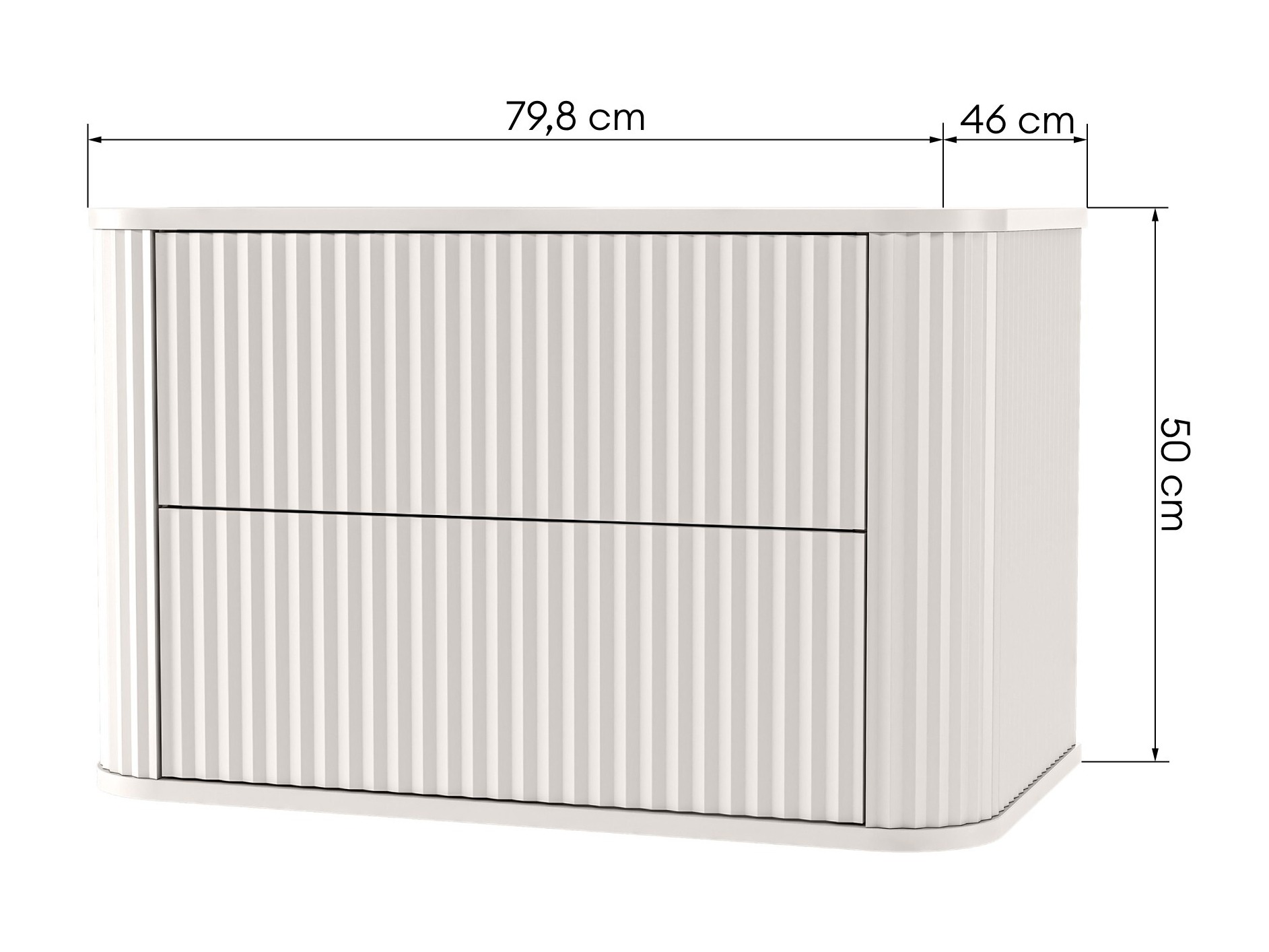 Kylpyhuoneen allasseinäkaappi Burleson 740