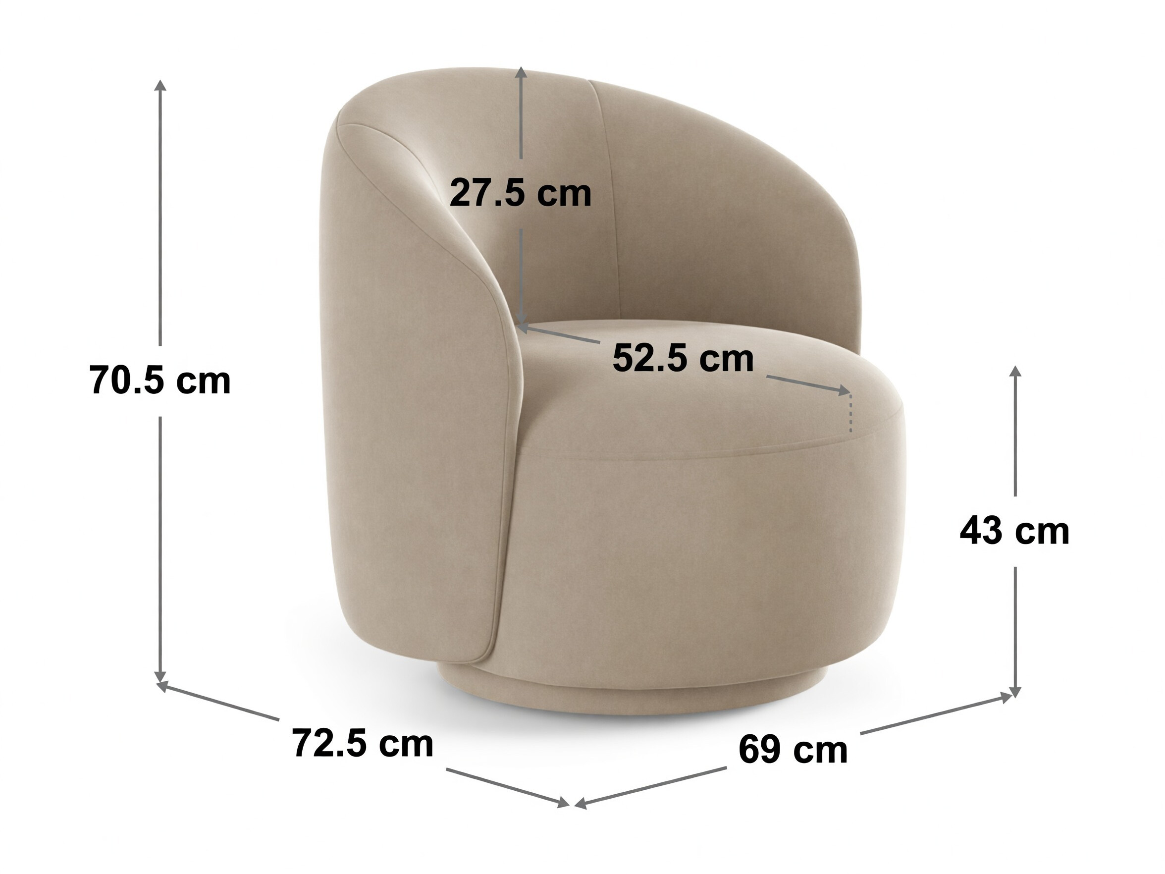 Nojatuoli Beckley 353 (Coral 15)
