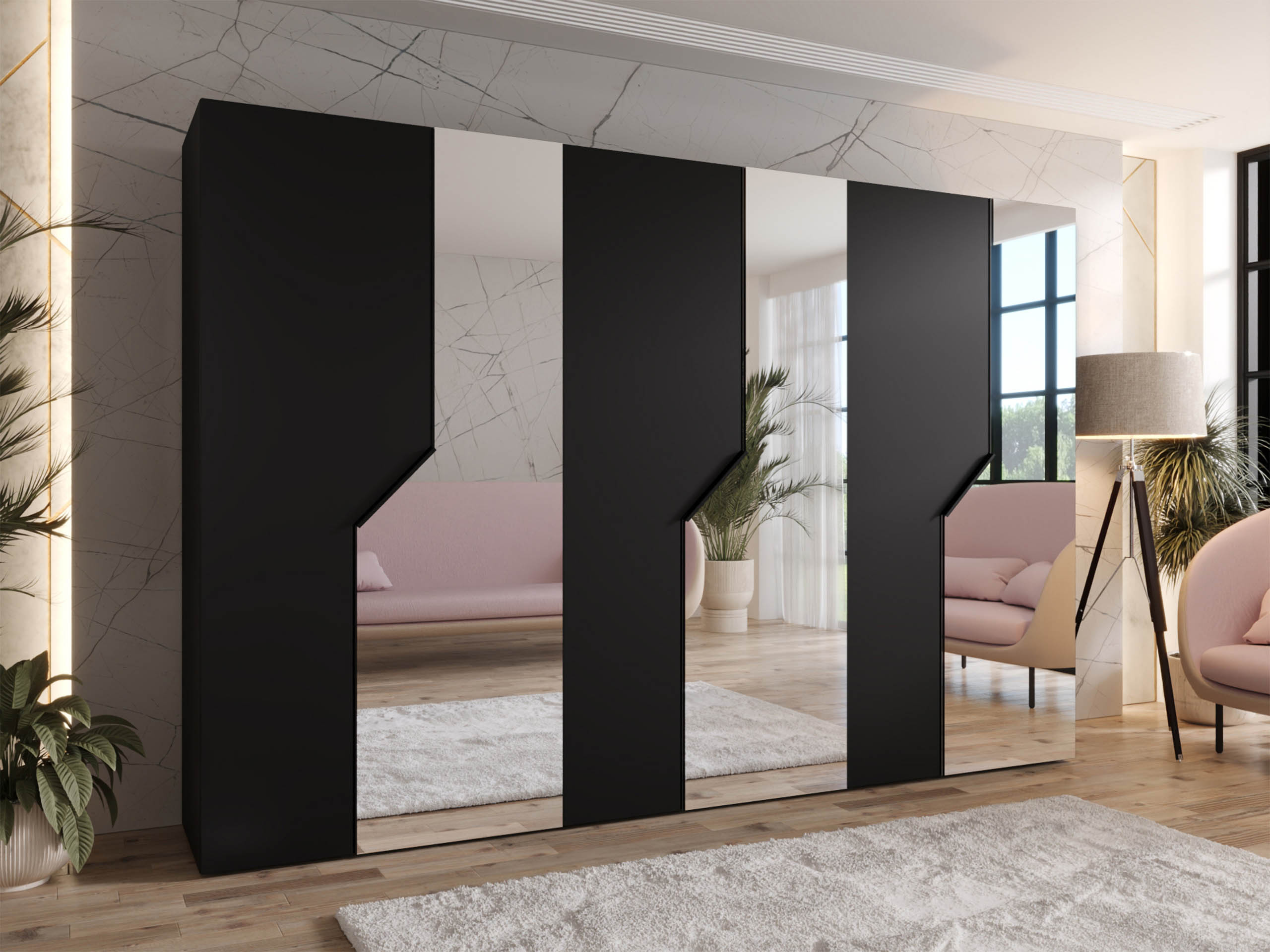 Vaatekaappi Hartford 599 (Musta)