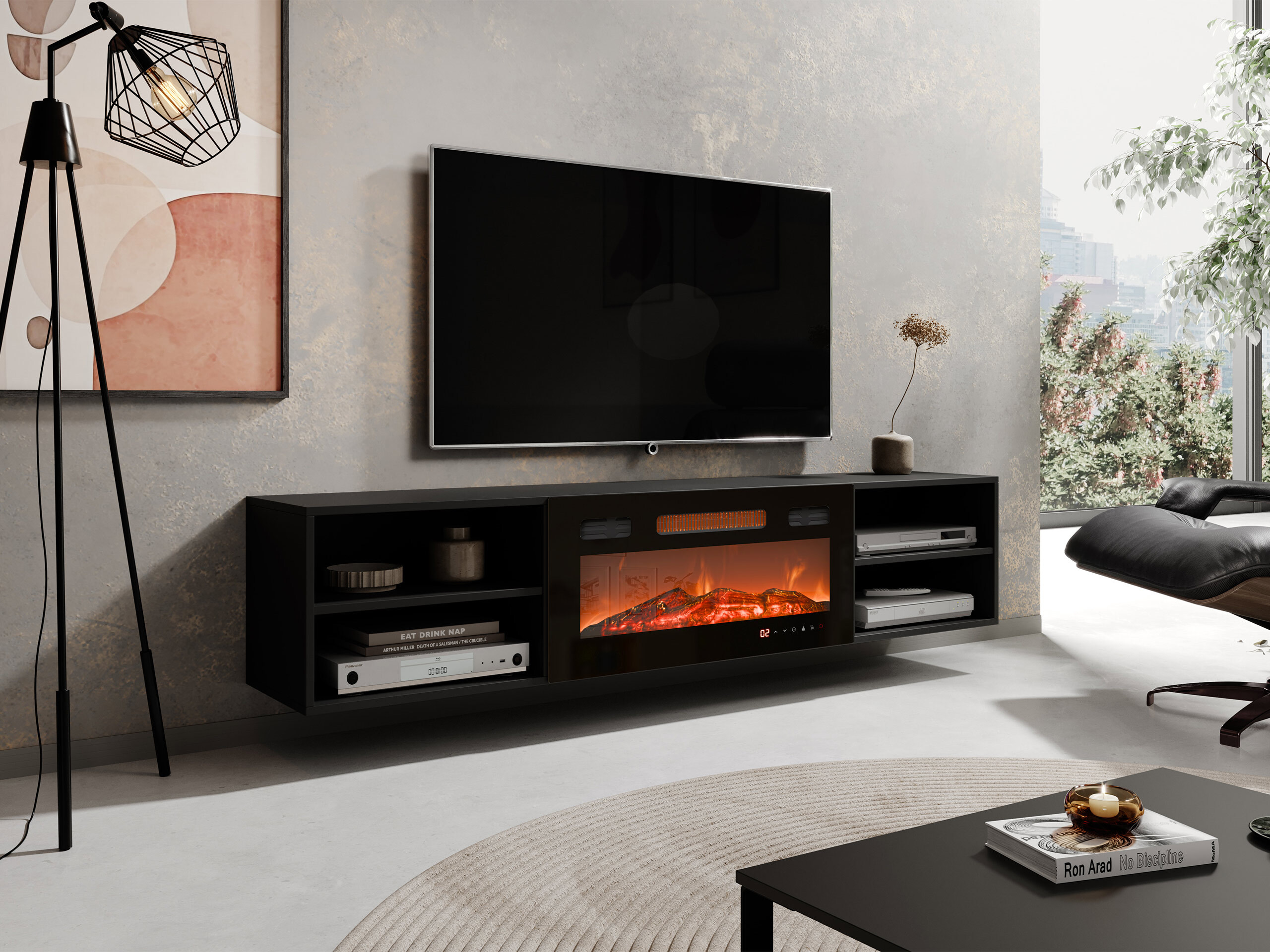 TV-taso Charlotte 190 (Musta)