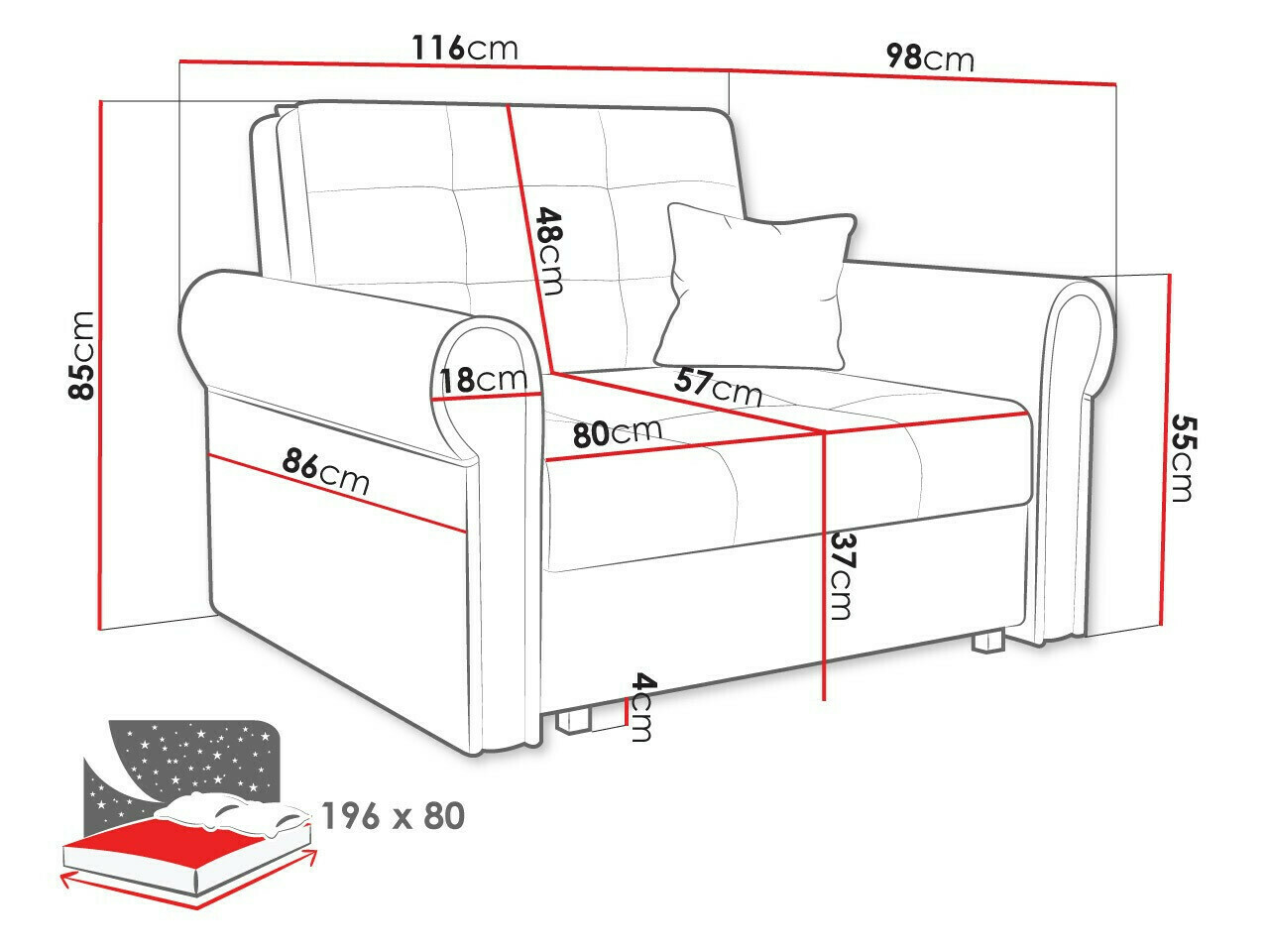 Nojatuoli SE3142 vaurioitunut pakkaus