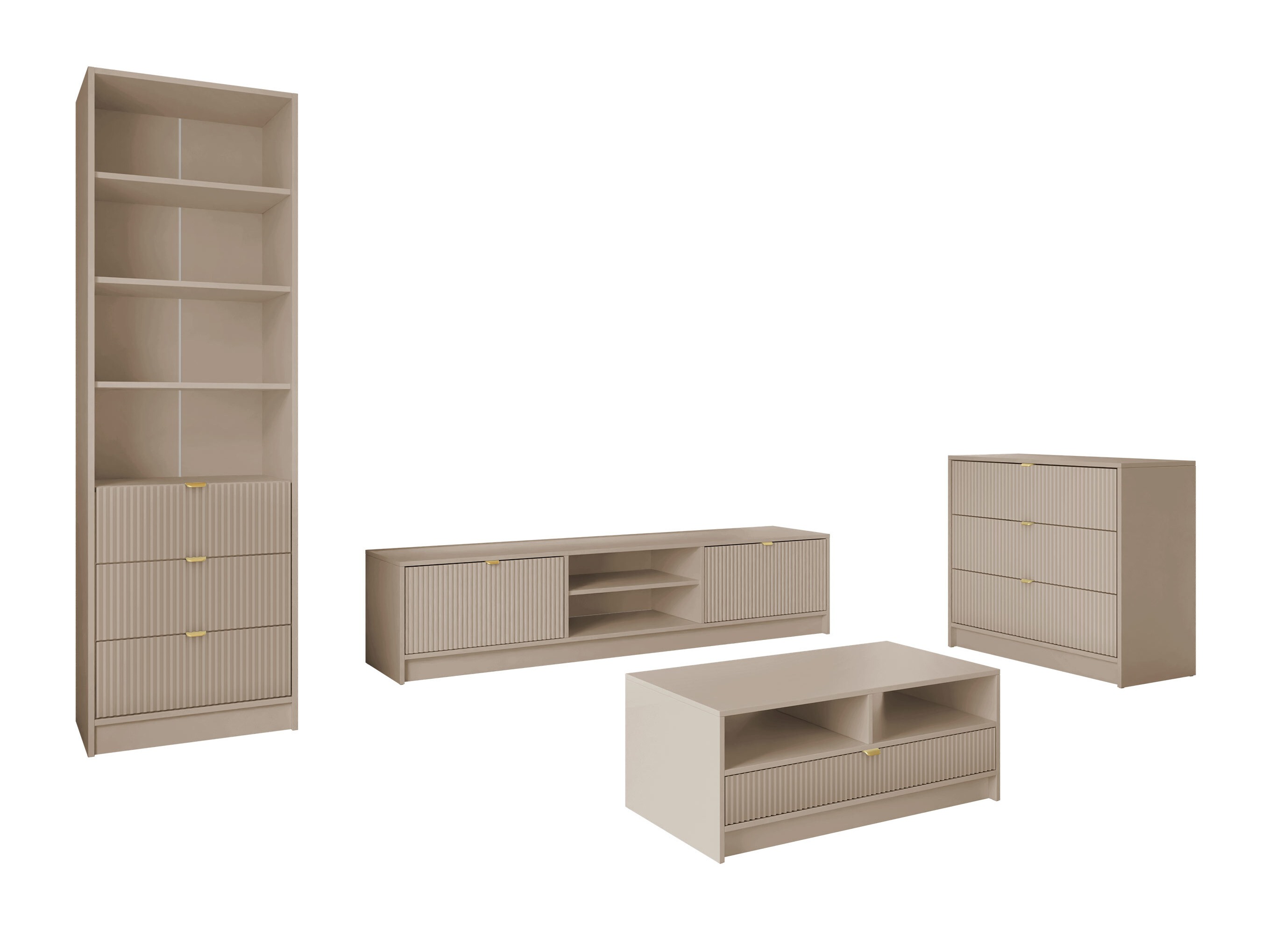 Olohuonesetti Comfivo Papilio VII (Beige)