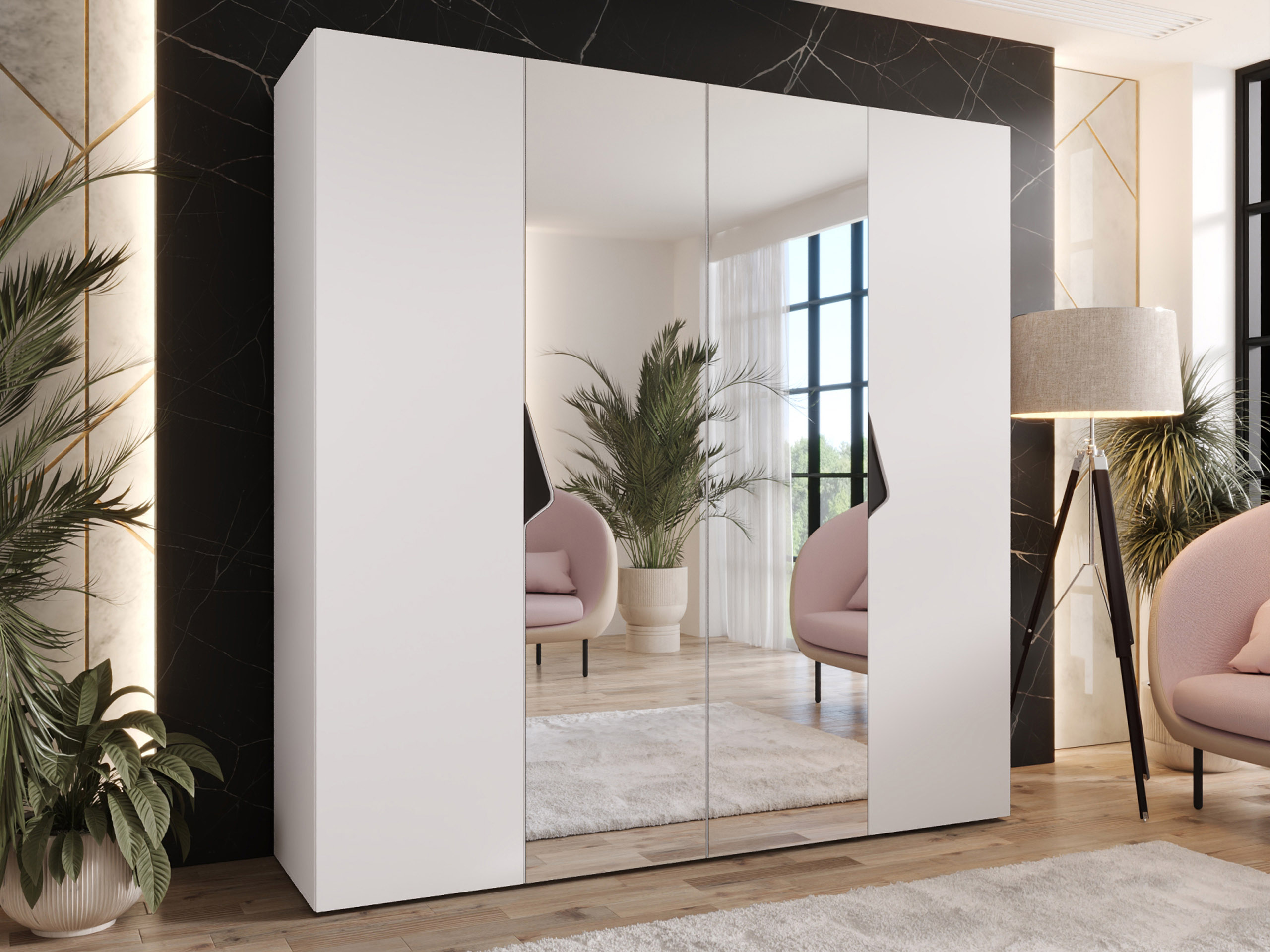 Vaatekaappi Hartford 625 (Valkoinen)