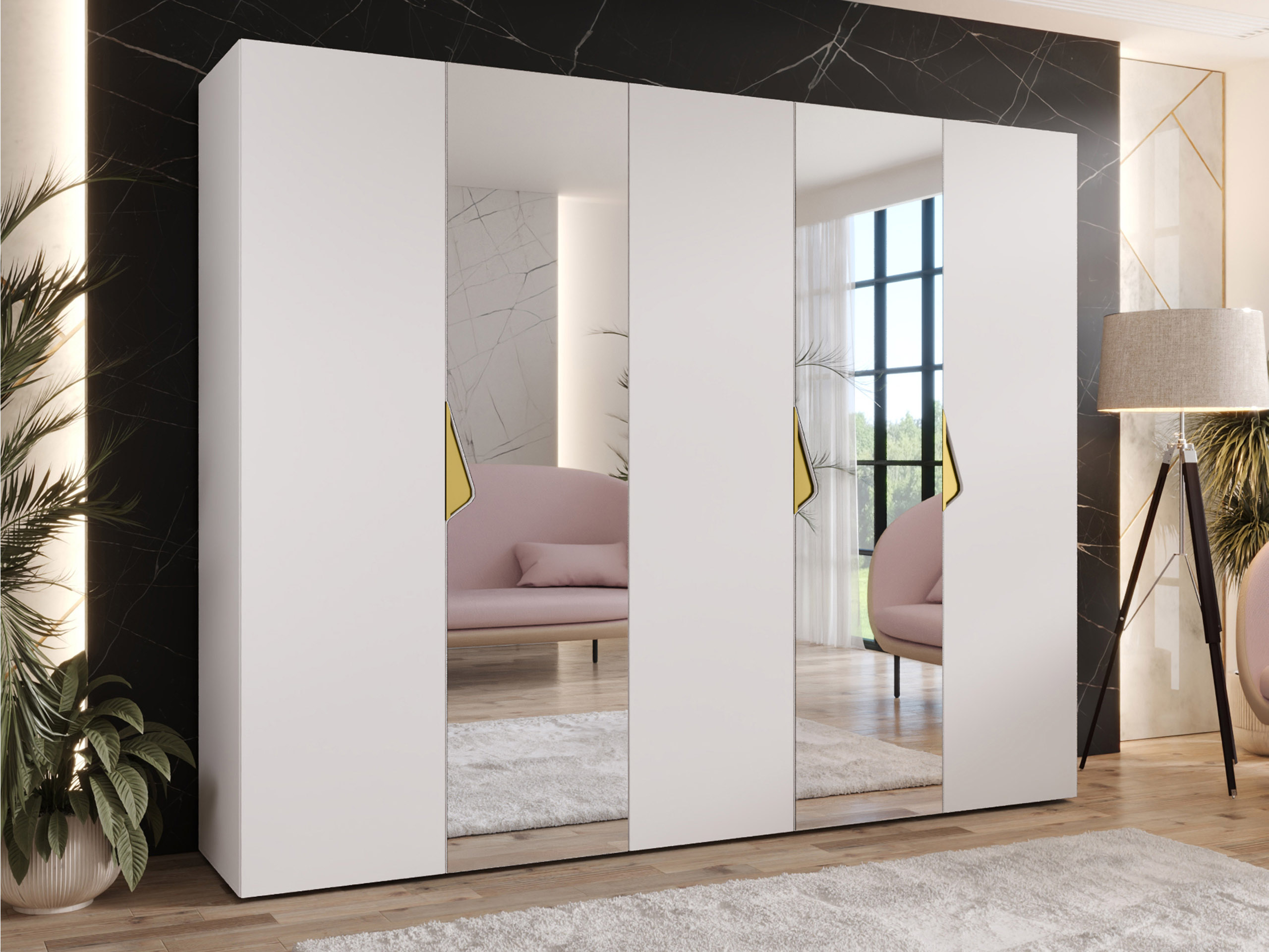 Vaatekaappi Hartford 626 (Valkoinen)