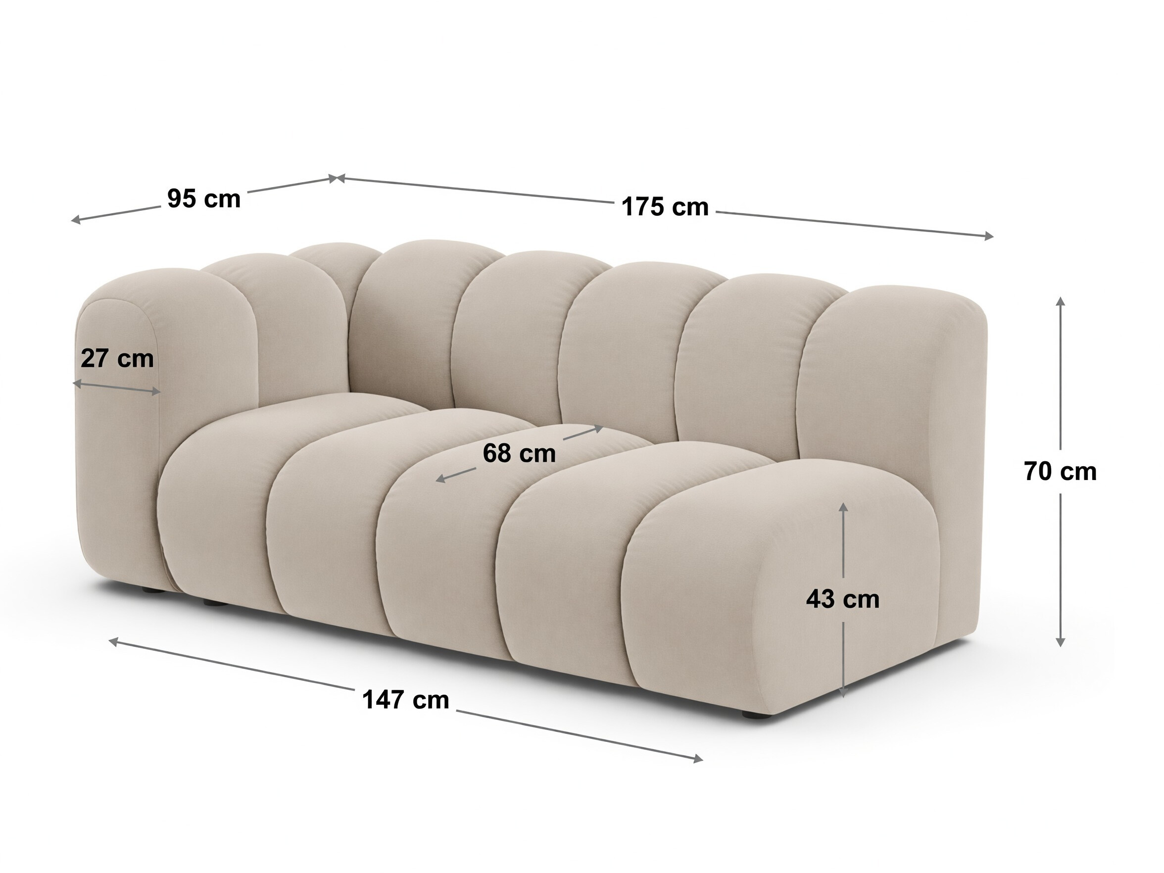 Modulaarinen istuinyksikkö Cirleve 116 (Eden 02)