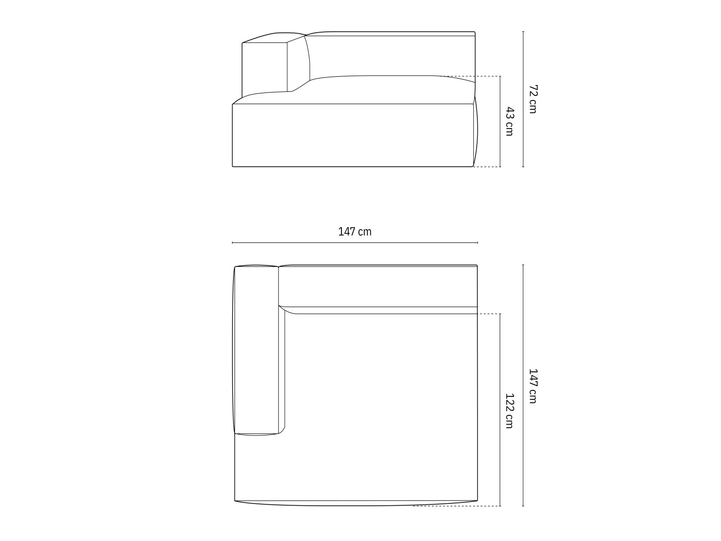 Moduulinojatuoli Beckley F106 (Paris Cream)