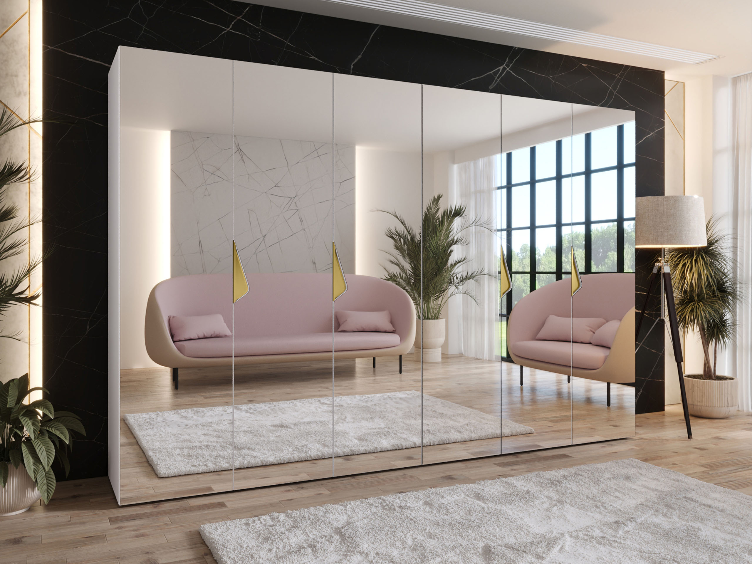 Vaatekaappi Hartford 632 (Valkoinen)