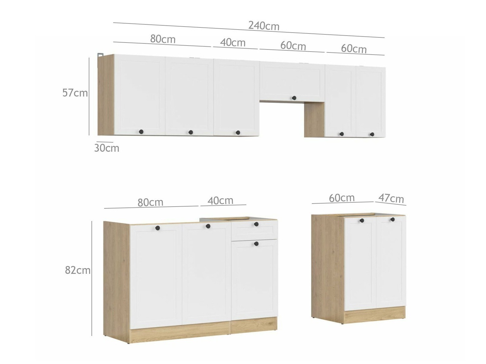 Moduulikeittiöryhmä Classic White 119