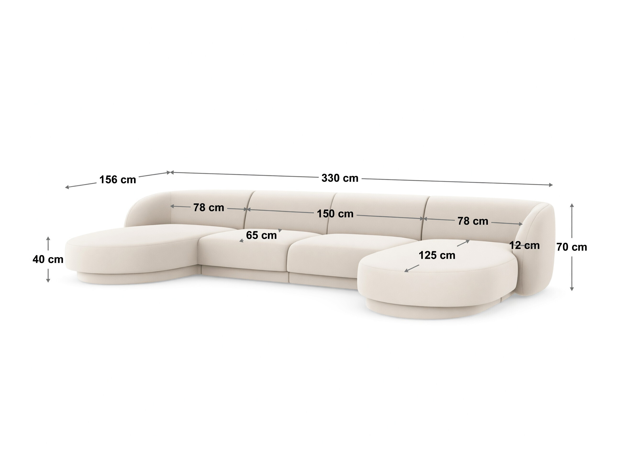 Moduulikulmasohva Tivlomi 108 (Bluvel 22)