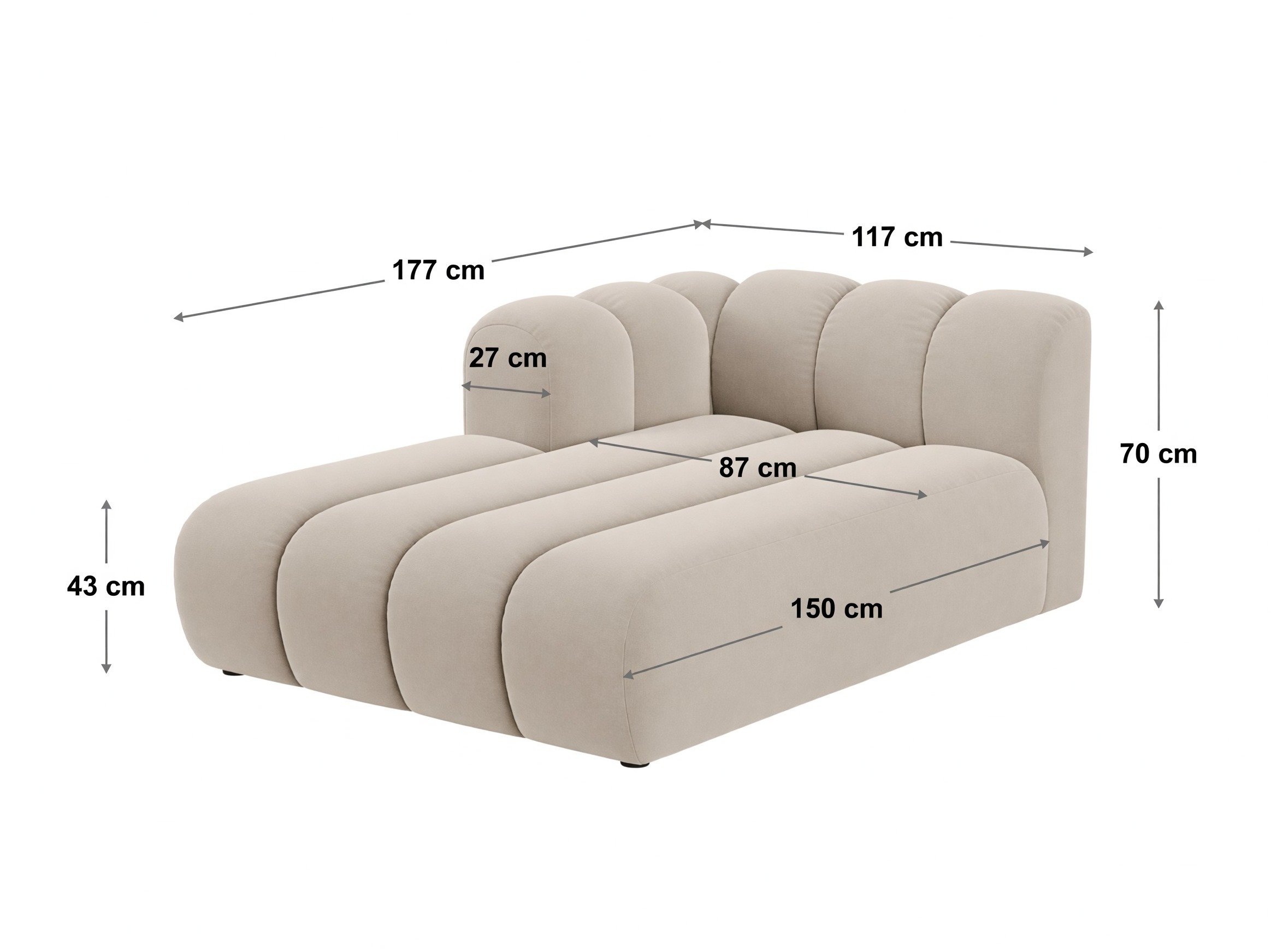 Modulaarinen istuinyksikkö Cirleve 117 (Salvador 19)