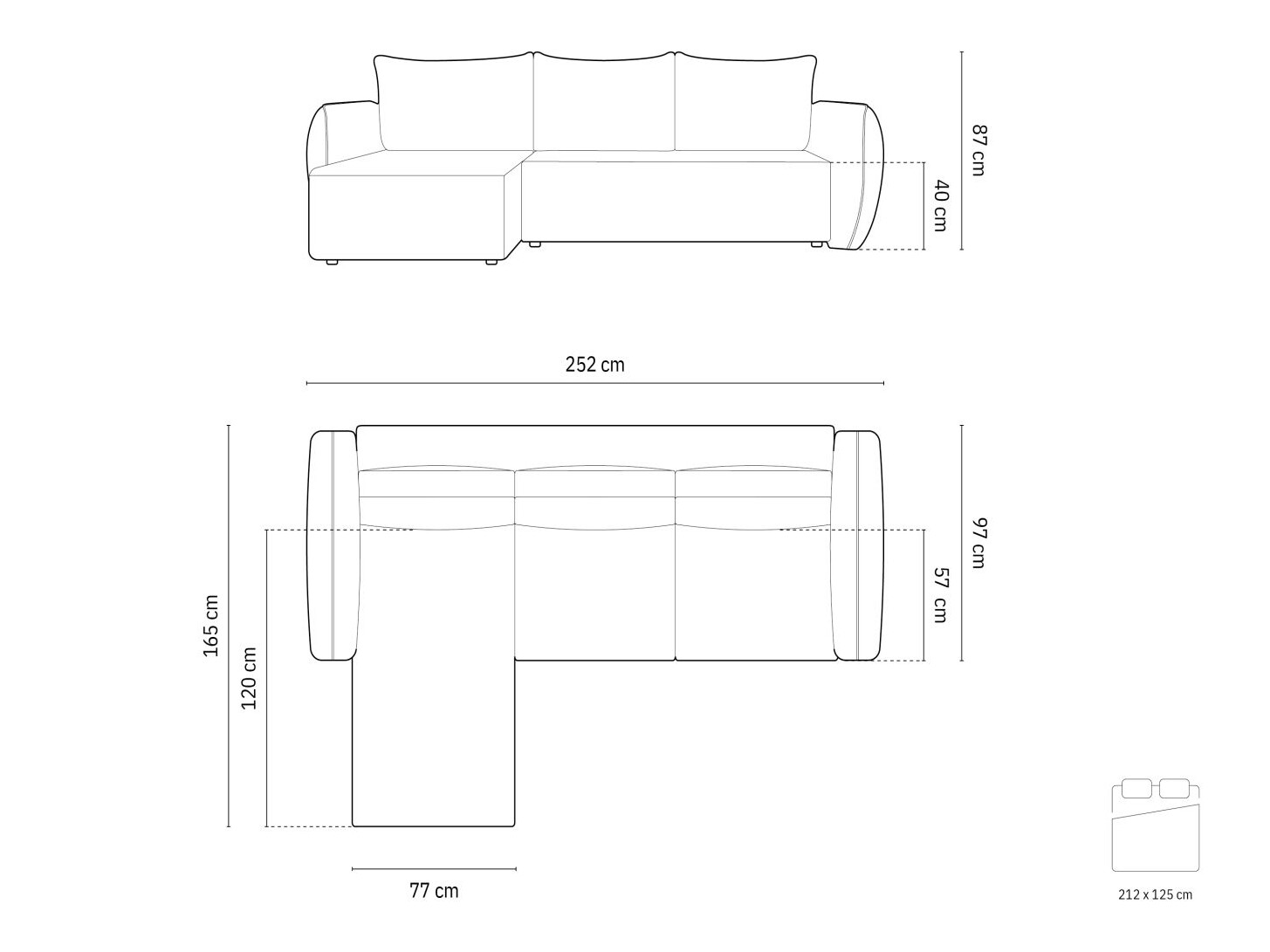 Kulmasohva Belenoe 114 (Over the Horizon 03)