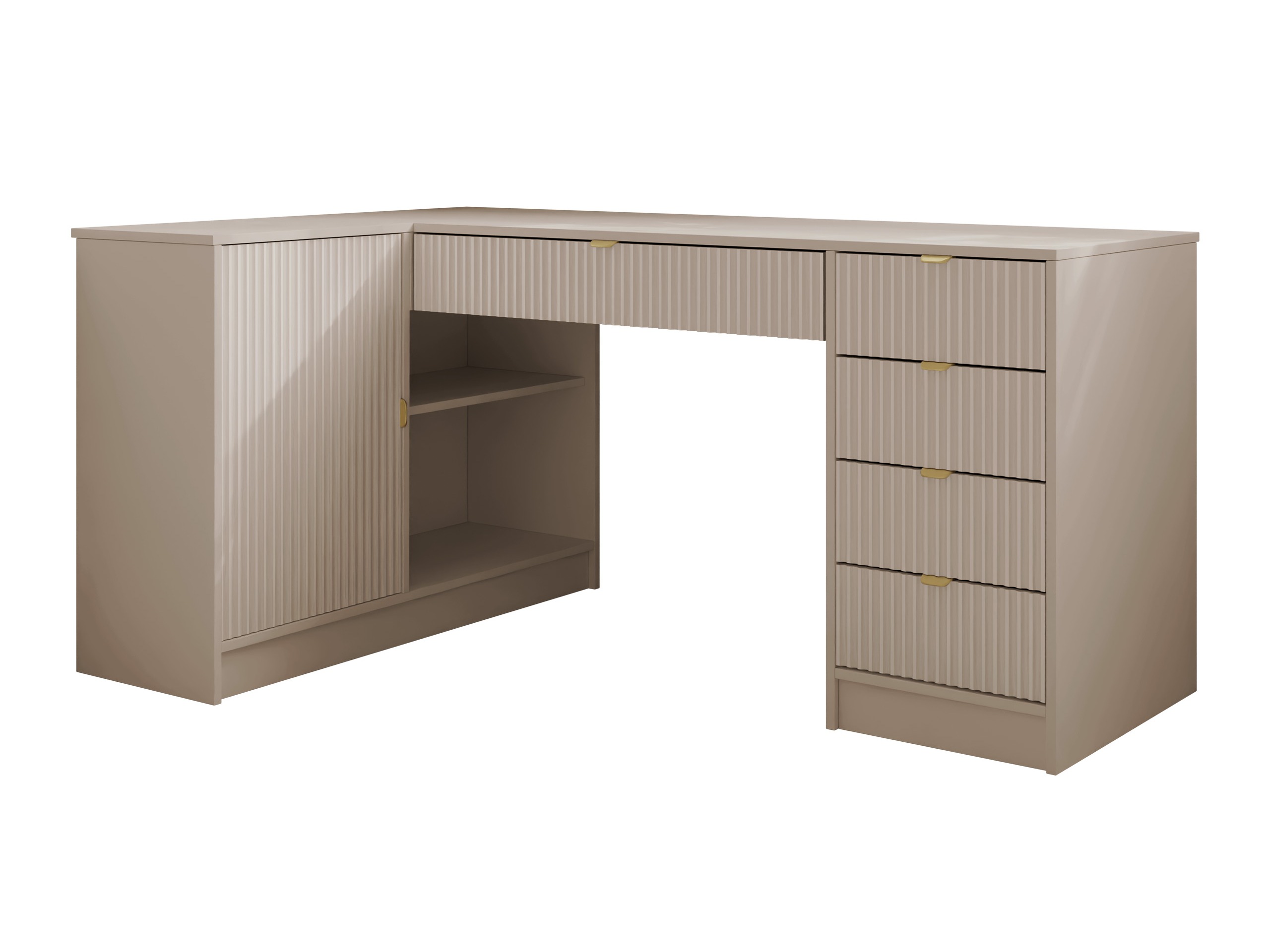 Kulmapöytä Comfivo Papilio II (Beige)