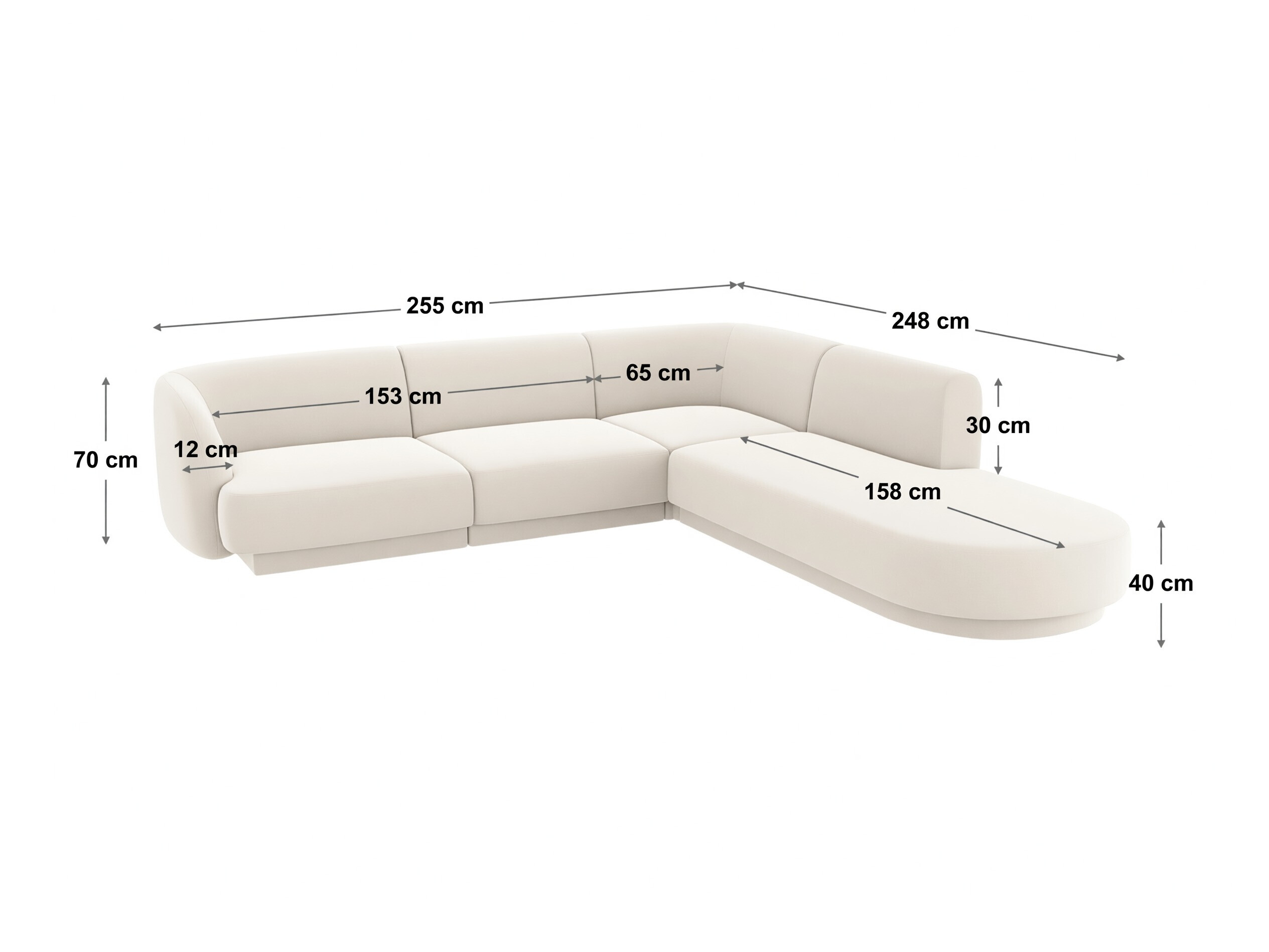 Moduulikulmasohva Tivlomi 106 (Bluvel 22)