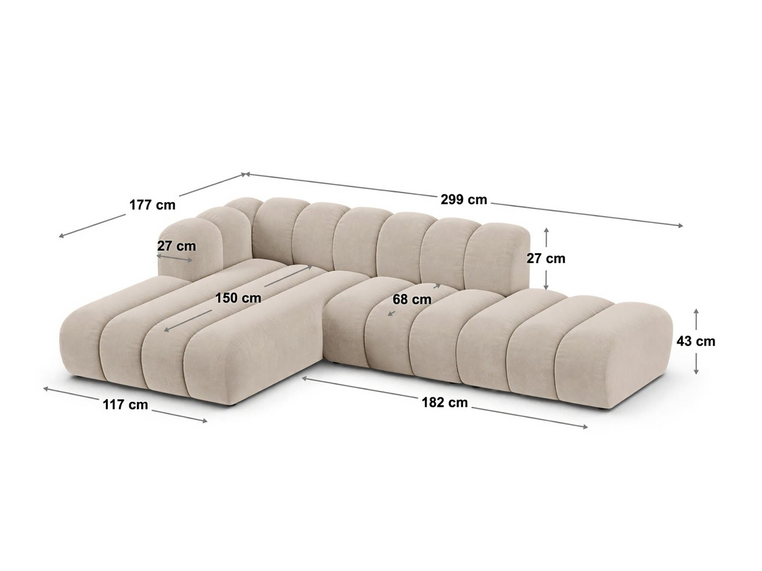 Moduulikulmasohva Cirleve 105 (Eden 02 Päärynäl)
