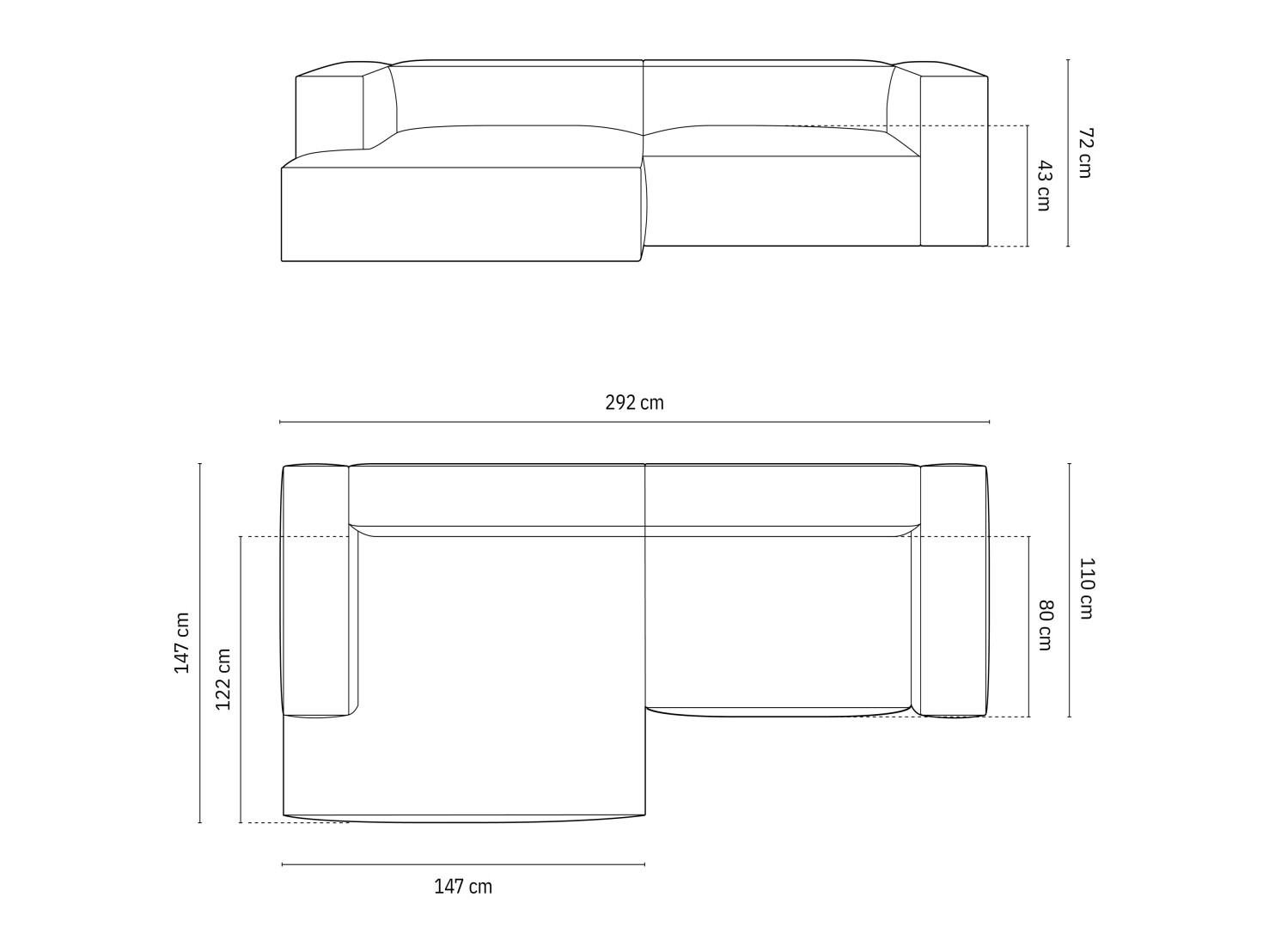 Moduulikulmasohva Sonsore 114 (Paris Cream)