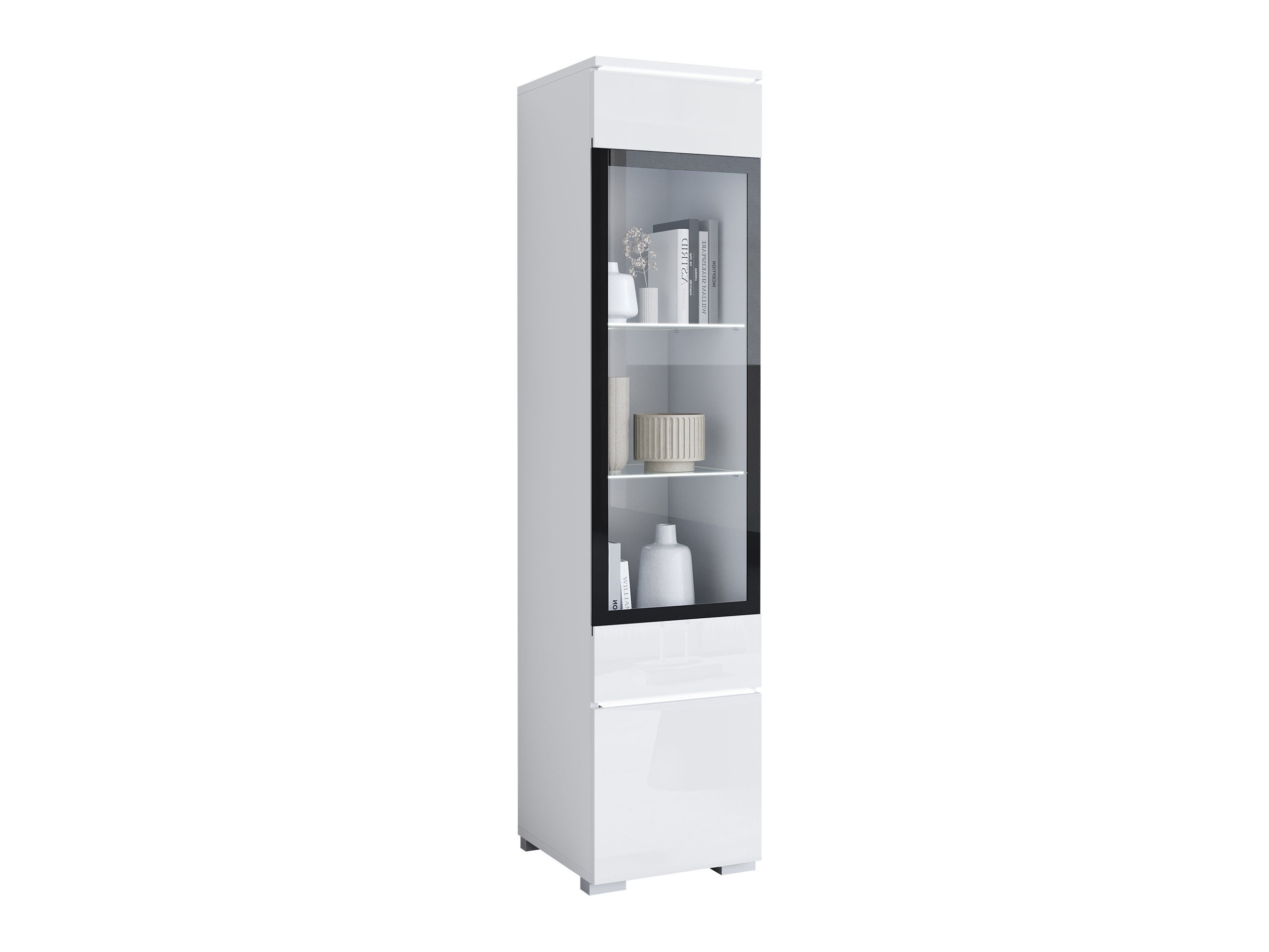 Hylly Mirfivo 109 (Valkoinen + Kiiltävä valkoinen)