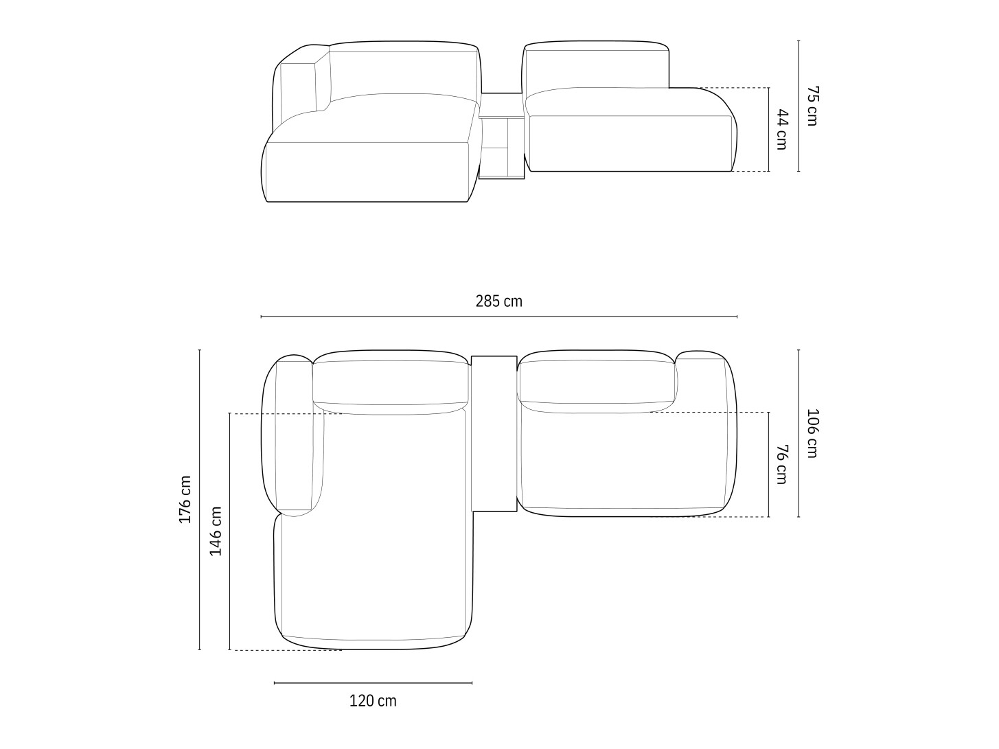 Moduulikulmasohva Sorcoro 125 (Tilia 03)