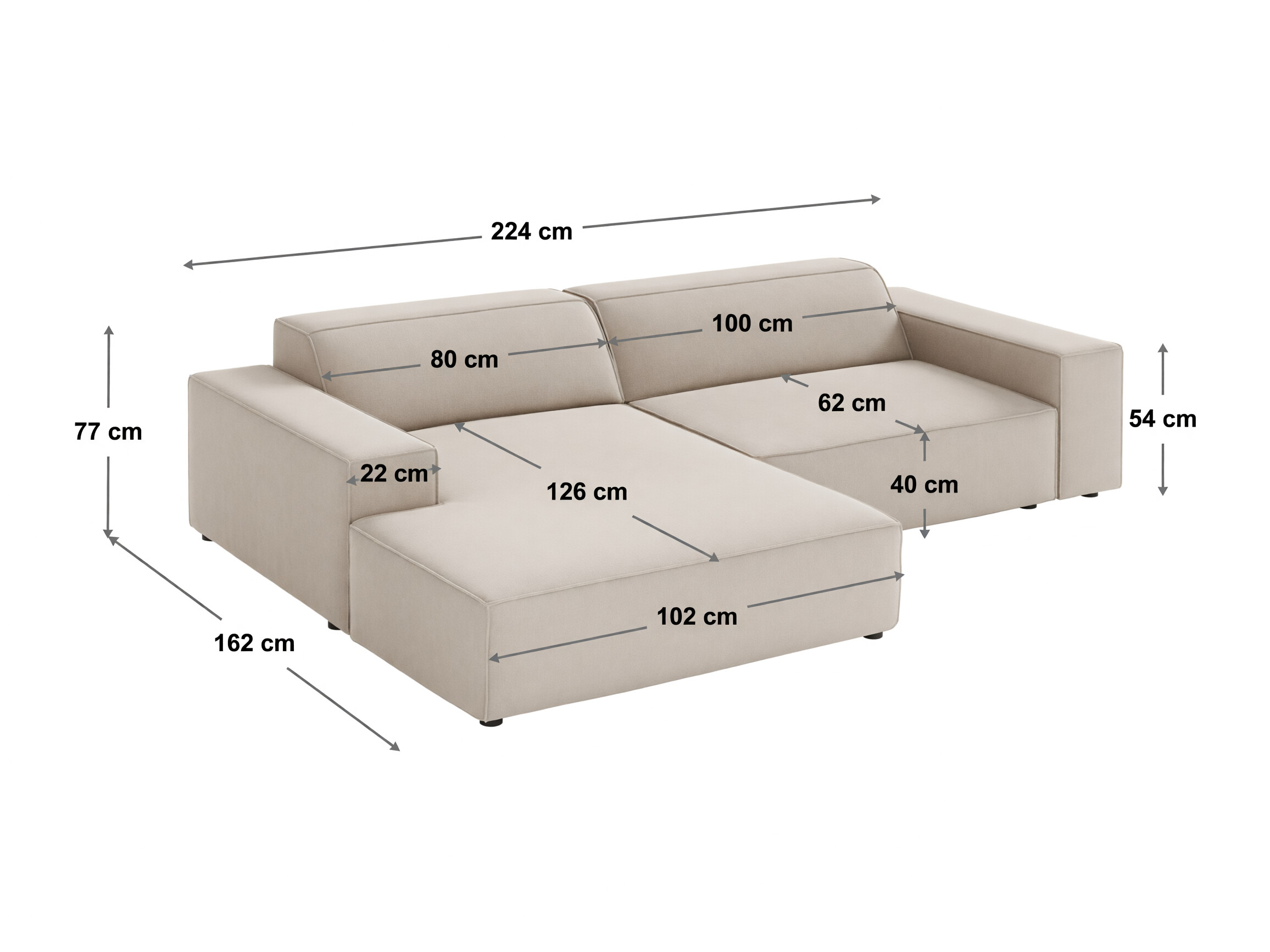Moduulikulmasohva Lomcalu 101 (Bluvel 22)