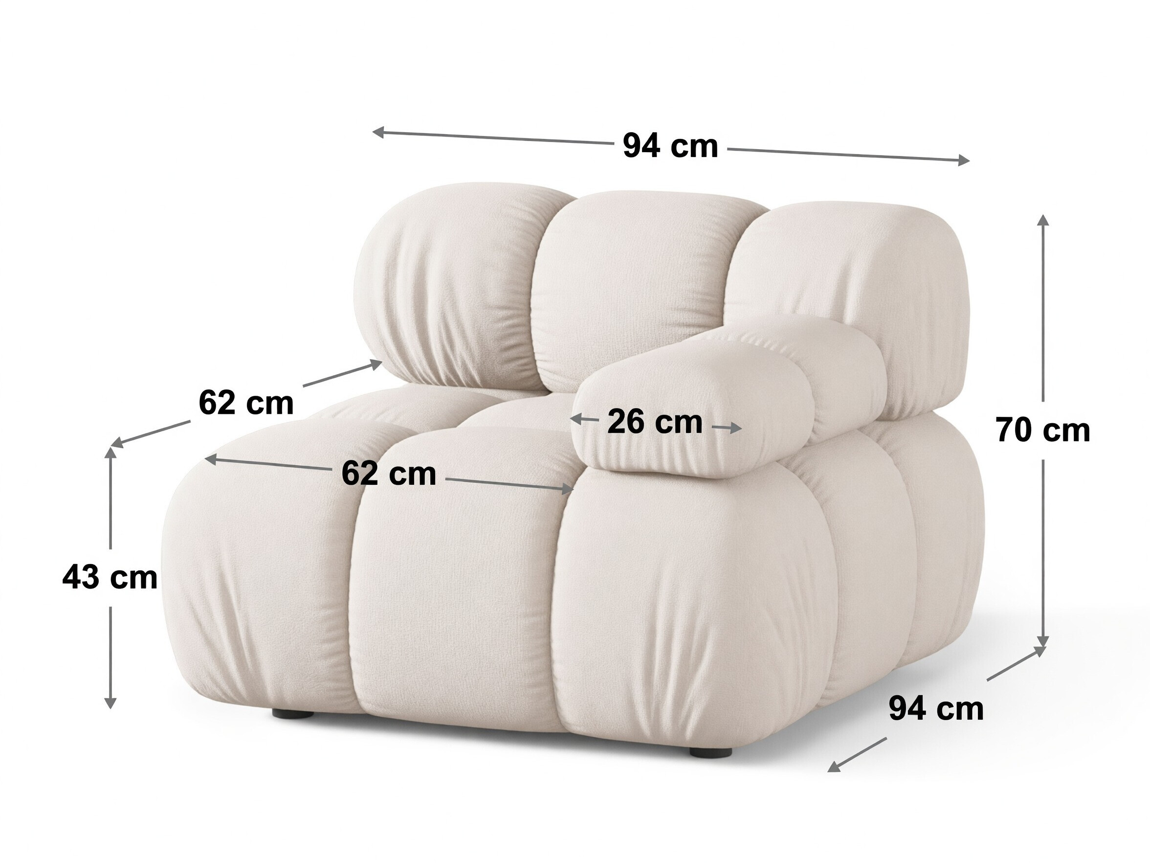 Modulaarinen istuinyksikkö Caltenu 104 (Liberty 13)