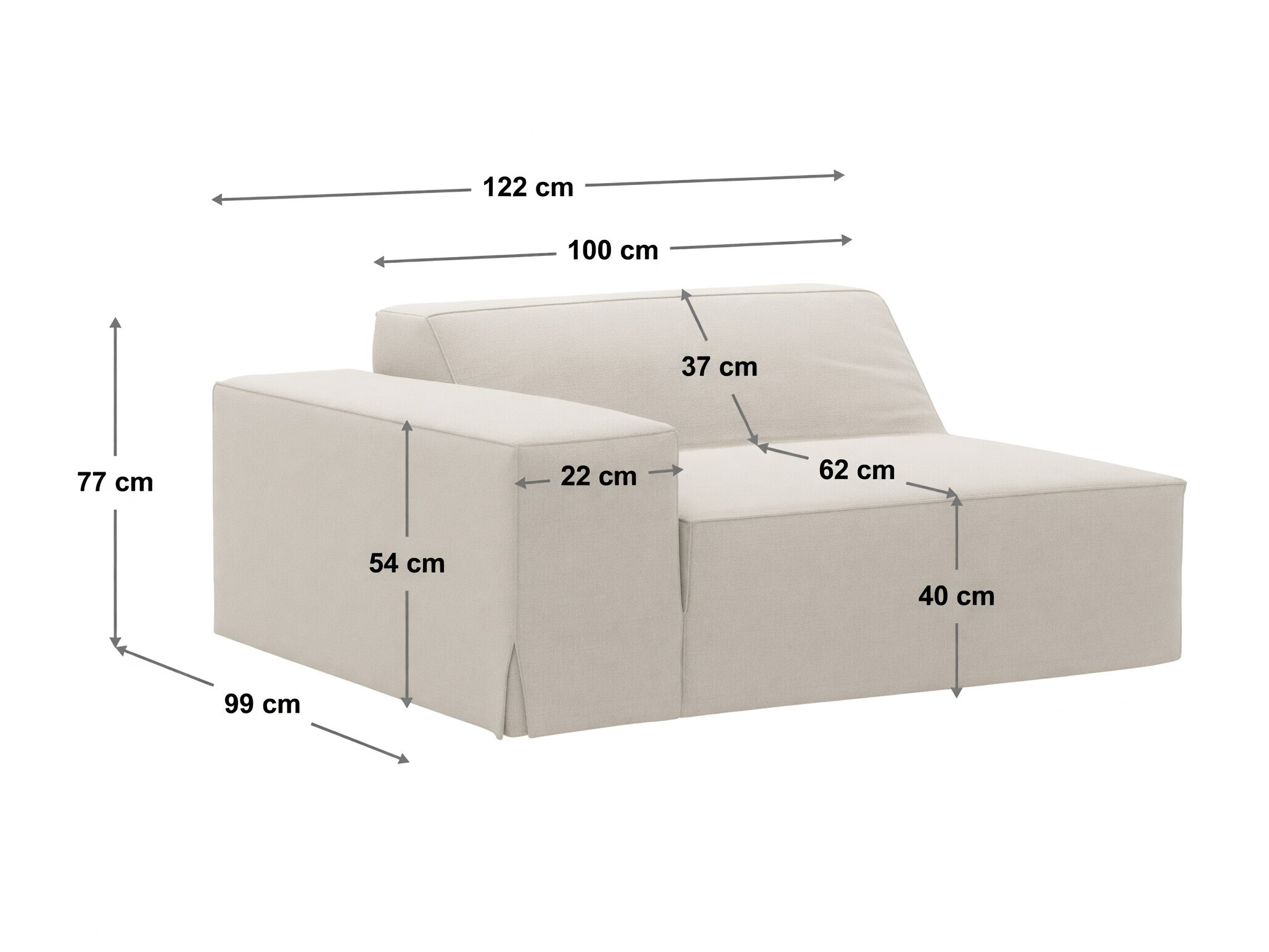 Modulaarinen istuinyksikkö Lomcalu 126 (Lins 58)