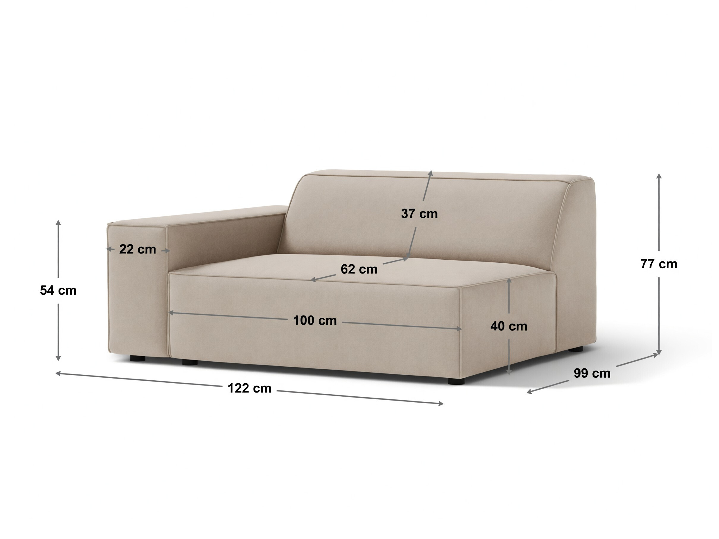 Modulaarinen istuinyksikkö Lomcalu 126 (Venus 2927)