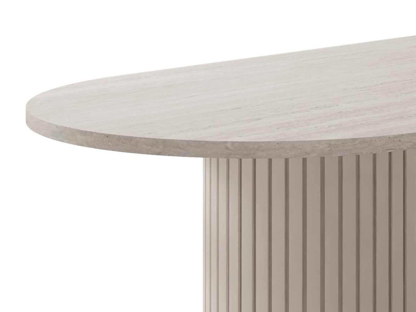 Pöytä Comfivo Ulma (Kevyt travertiini + Beige)