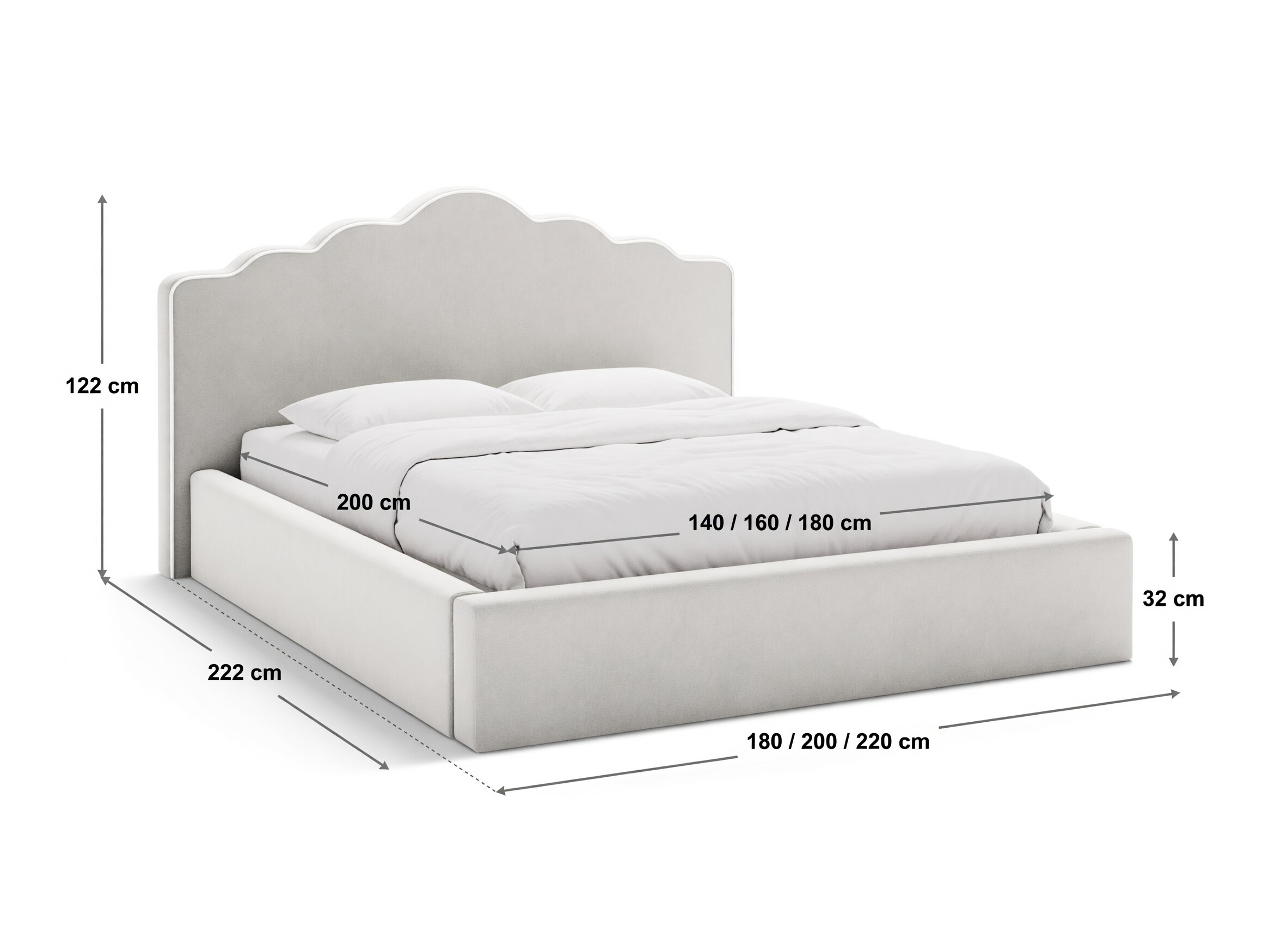 Sänky Beckley 374 (Magic Velvet 2256 + Magic Velvet 2295)