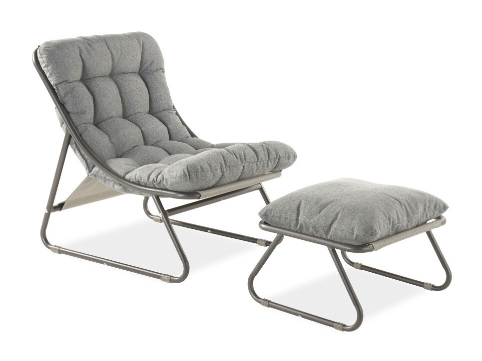 Ulkonojatuoli Forney 103 (Harmaa beige)