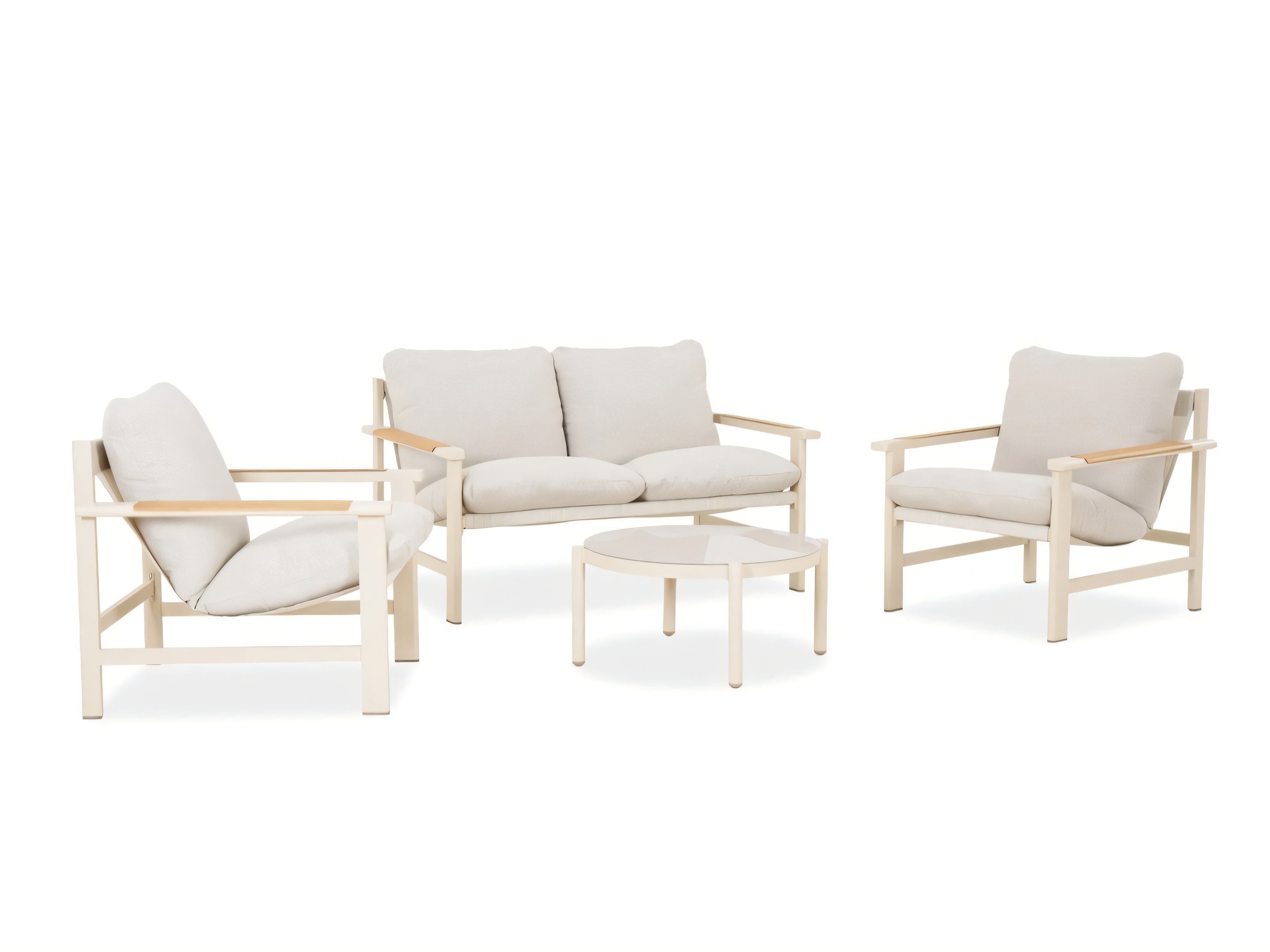 Ulkokalustesetti Forney 110 (Vaalea beige)