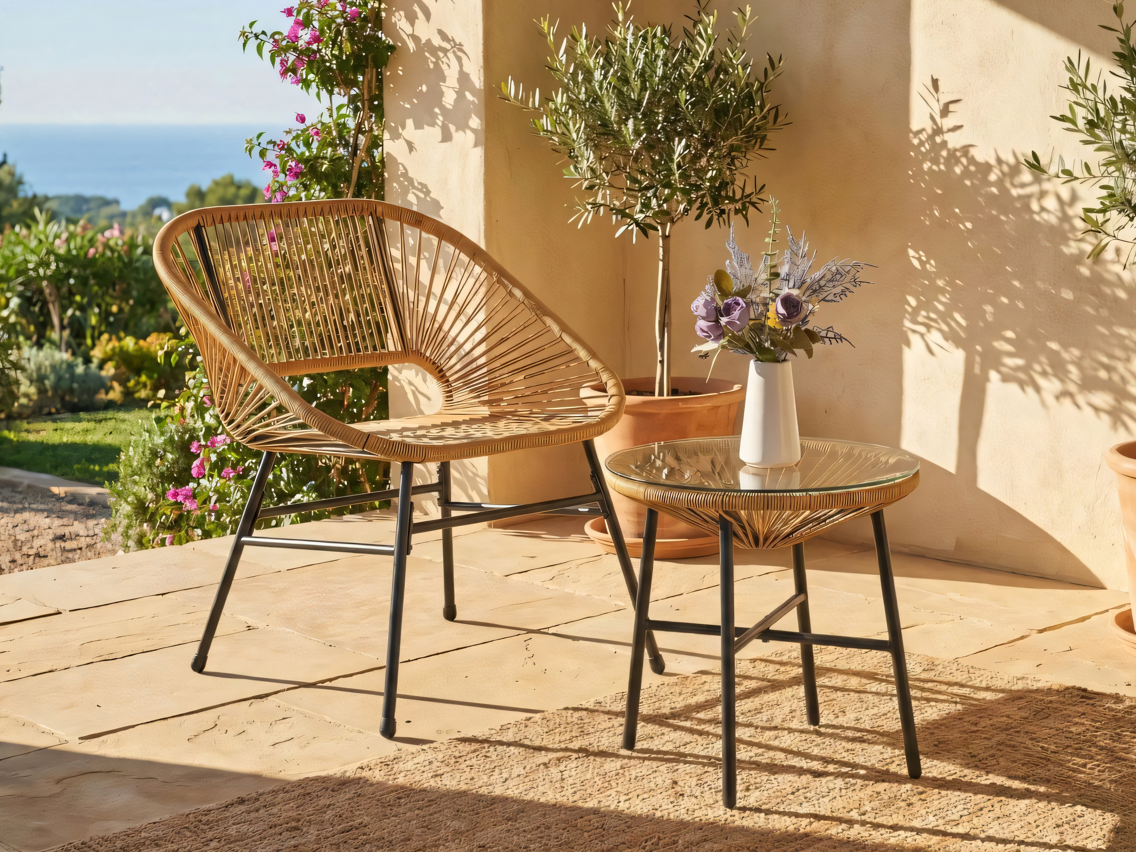 Parvekesetti Forney 125 (Beige)