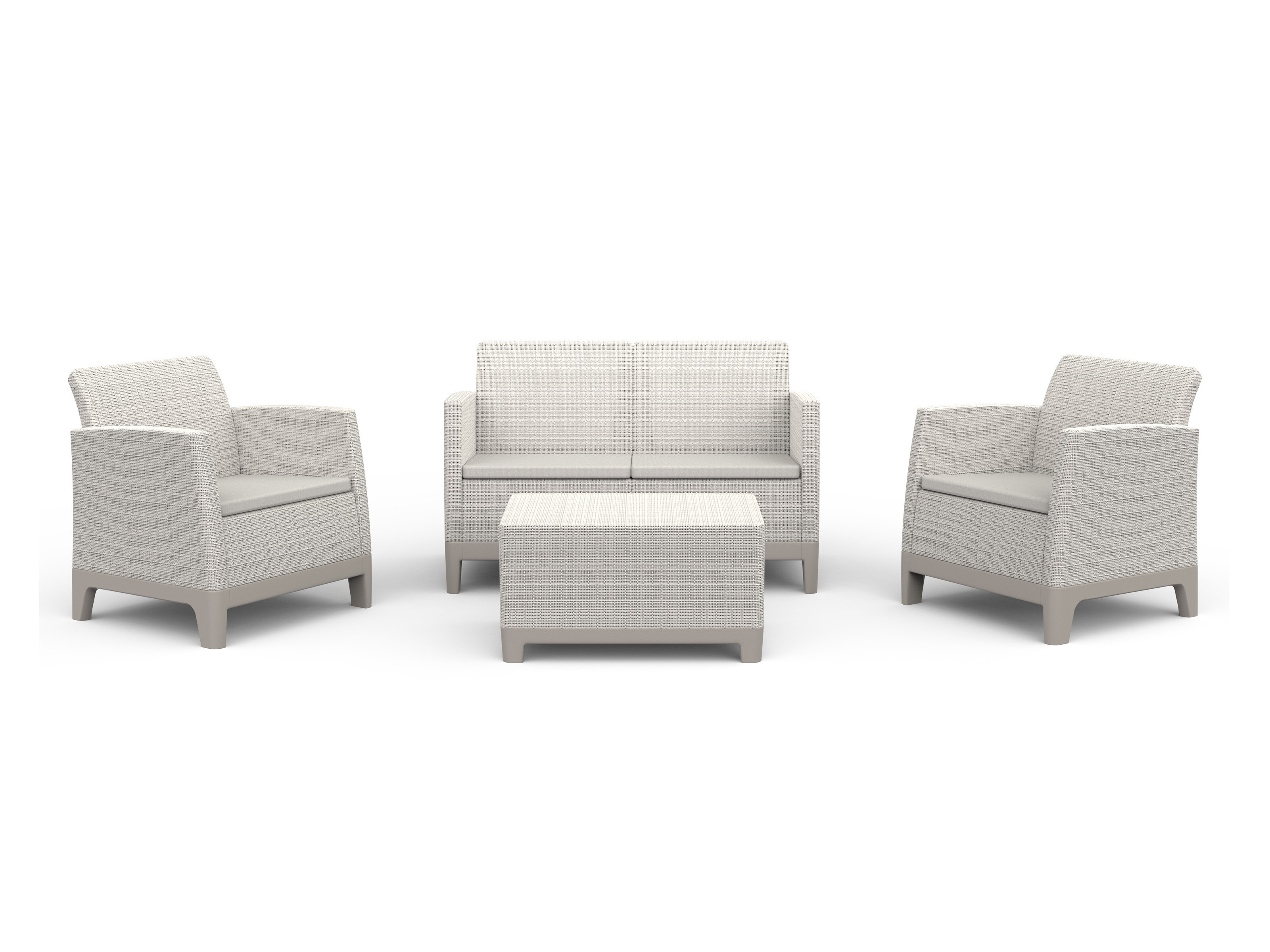Ulkokalustesetti Forney 127 (Vaalea beige)