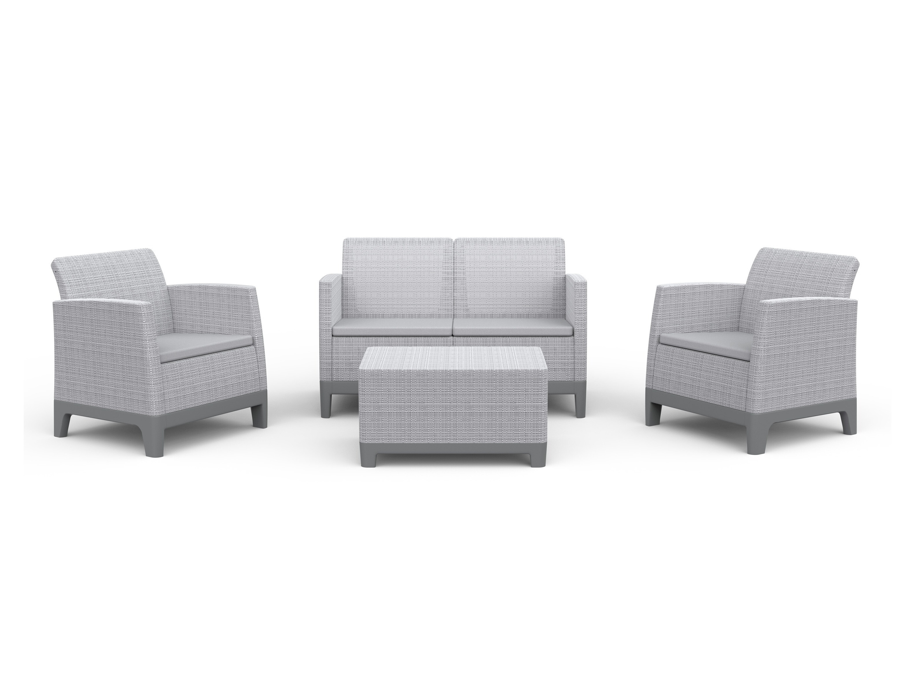 Ulkokalustesetti Forney 127 (Vaaleanharmaa)