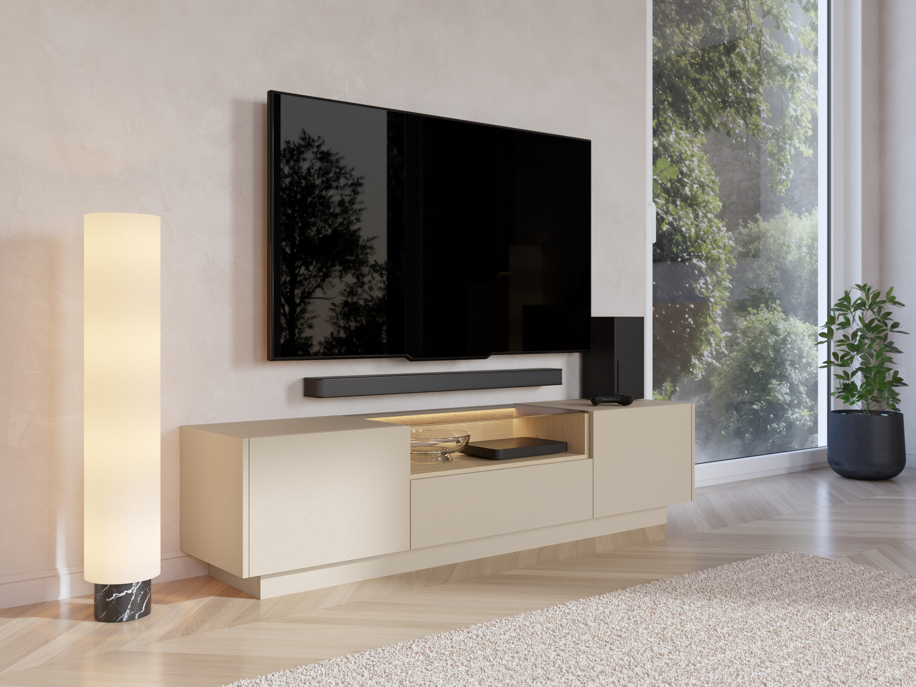 TV-taso Salmeli 102 (Beige)