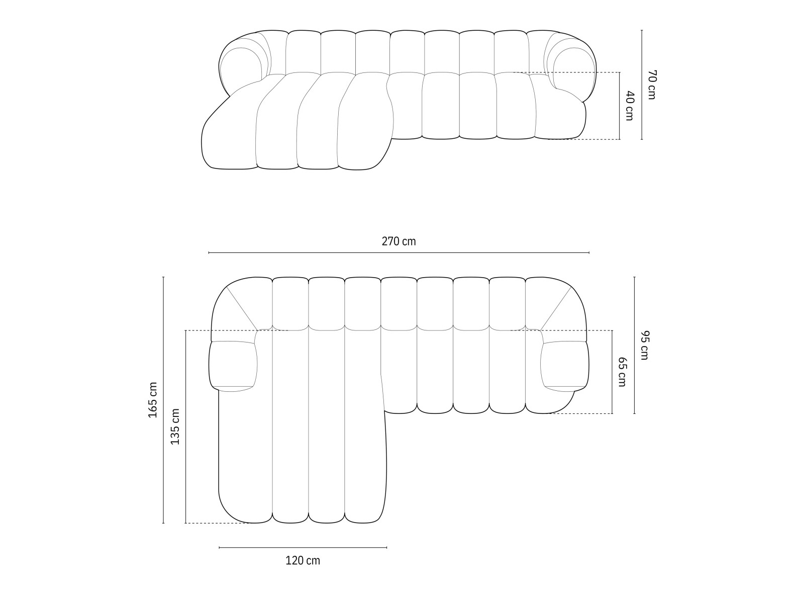 Kulmasohva Calvero 104 (Eden 18)