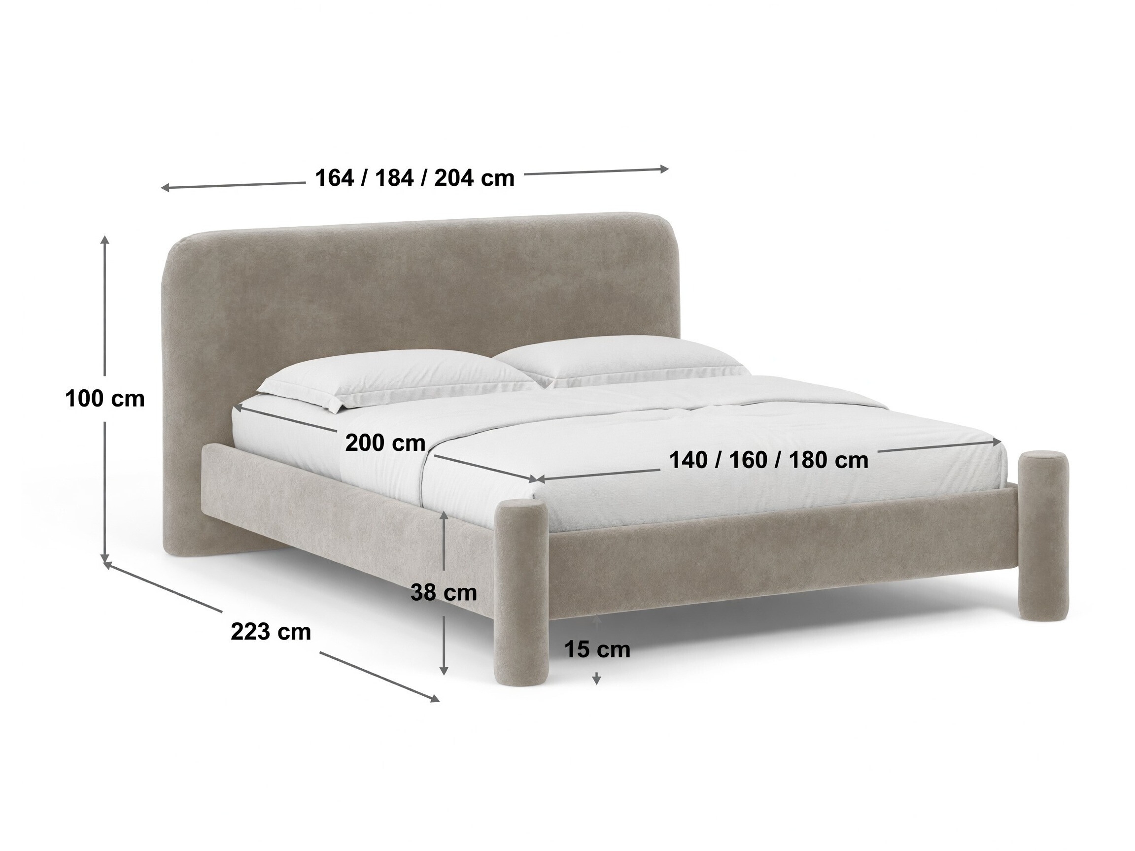 Sänky Beckley 394 (Casino Musta)