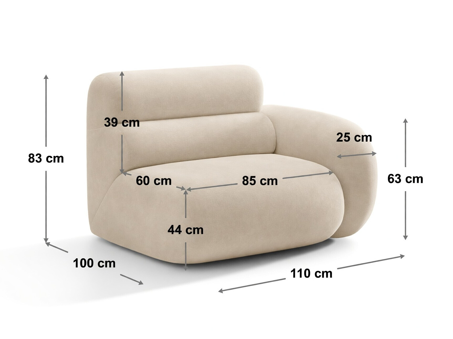 Modulaarinen istuinyksikkö Cirbeno 105 (Golden 56)