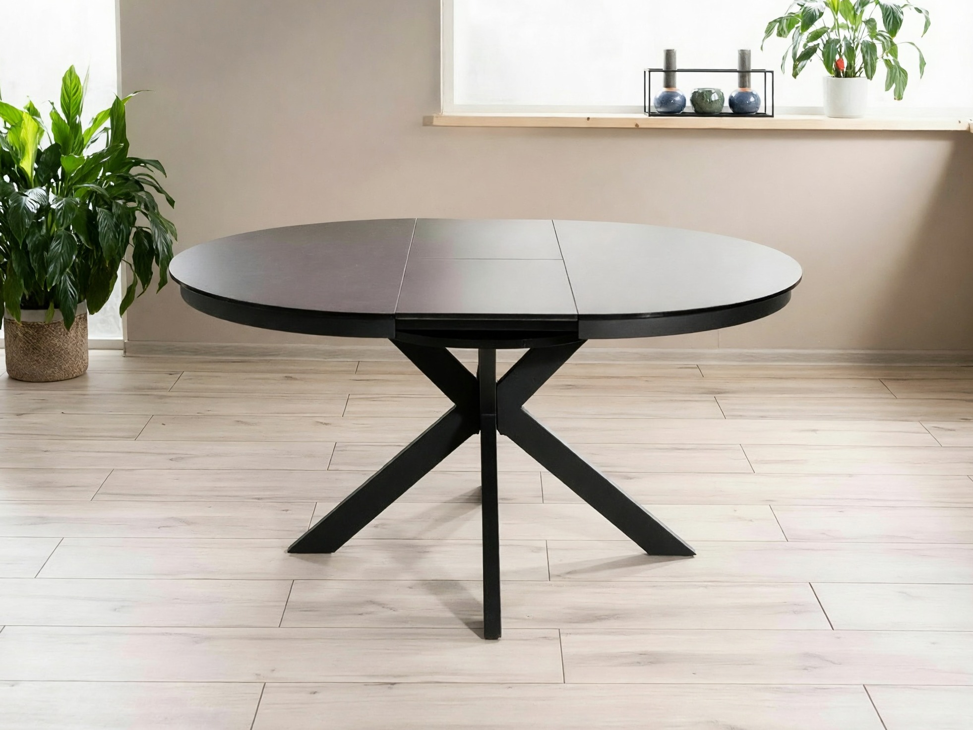 Pöytä Detroit 998 (Musta + Tummanharmaa)